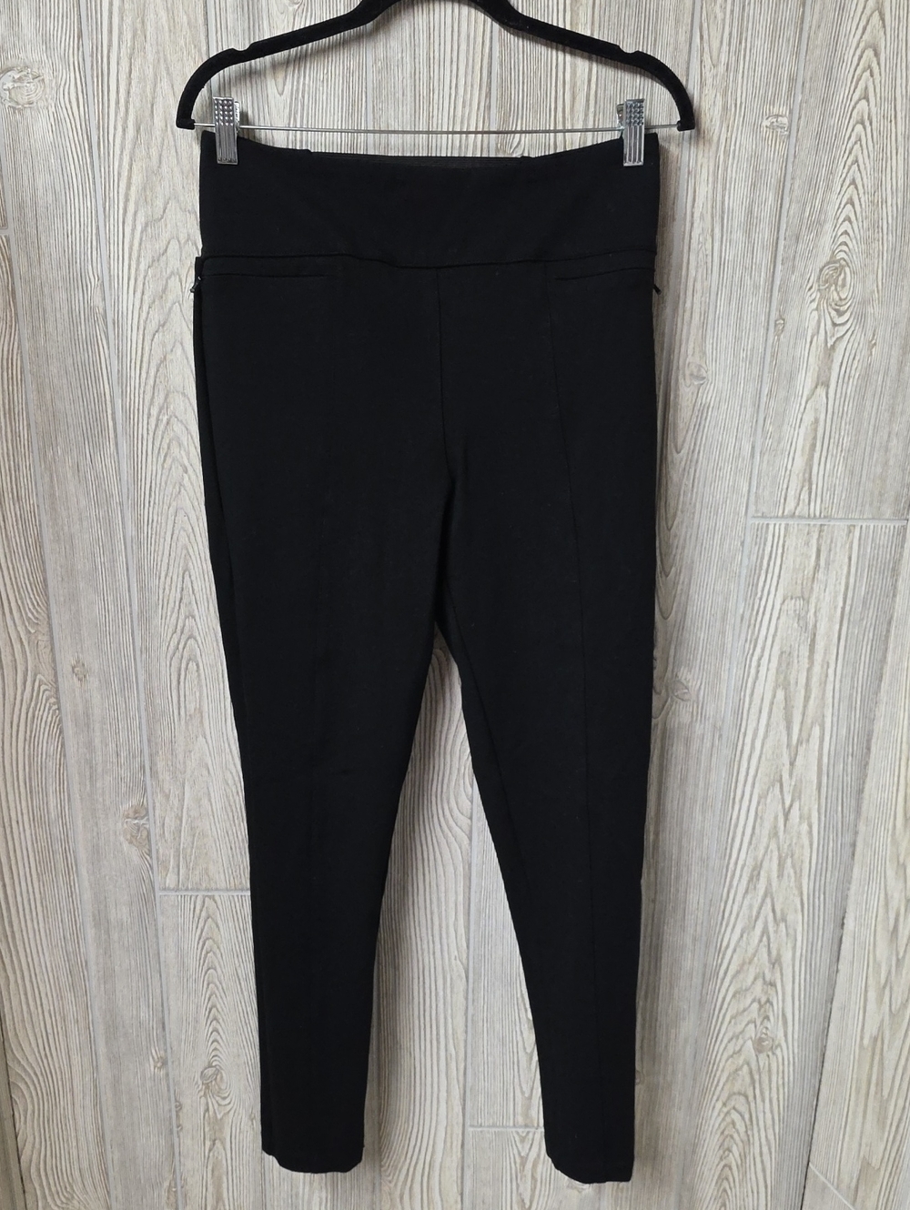 Betabrand Black Dress Pant Yoga Pants Womens Size Large Long